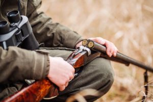 Jäger mit Gewehr